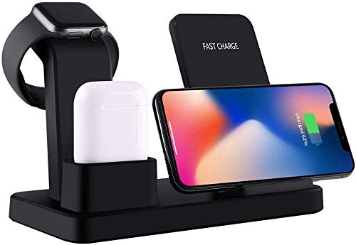 3-IN-1 Wireless Charger iPhone, Airpods &amp; iWatch (Stand)