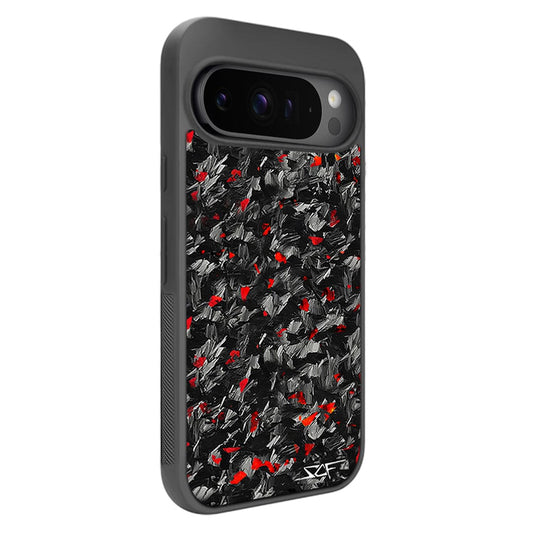 Google Pixel | Red Flake Forged Carbon Fiber Case | CLASSIC Series