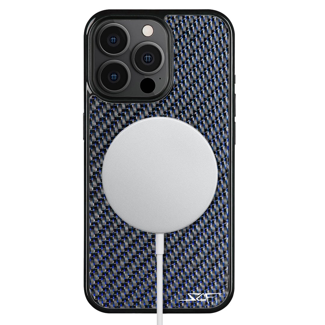 iPhone | Blue Lace Carbon Fiber Case | CLASSIC Series