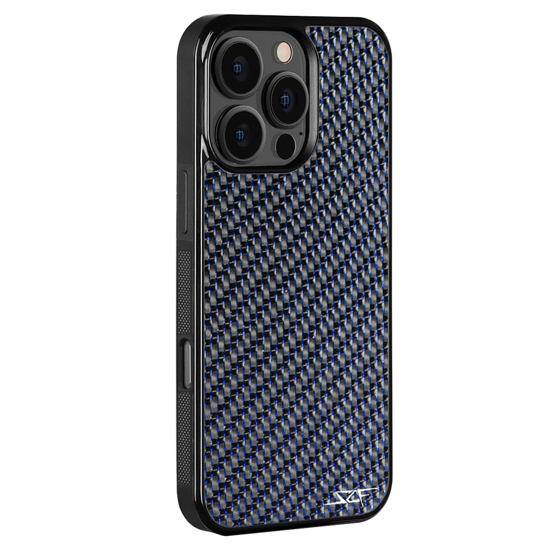 iPhone | Blue Lace Carbon Fiber Case | CLASSIC Series