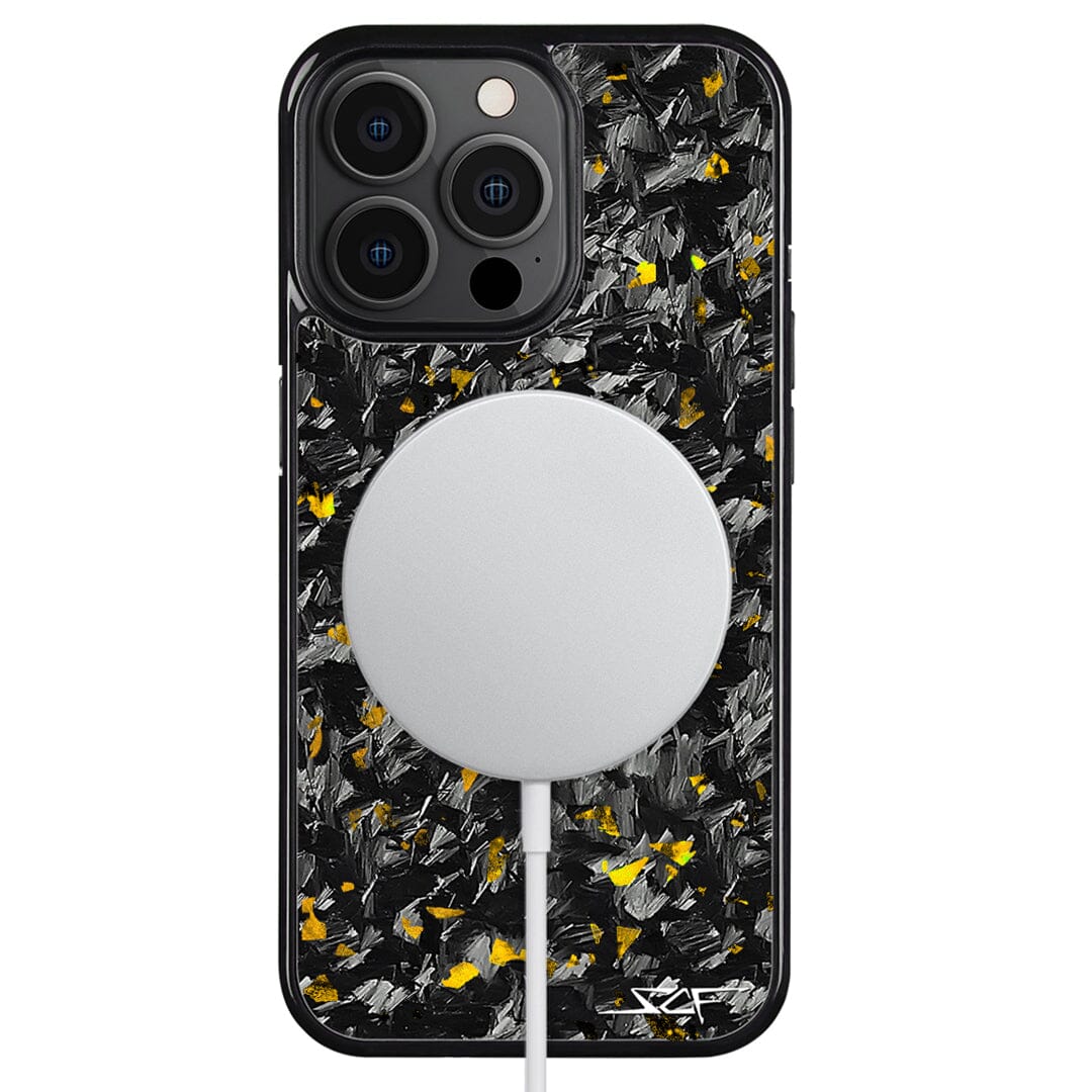 iPhone | Gold Flake Forged Carbon Fiber Case | CLASSIC Series