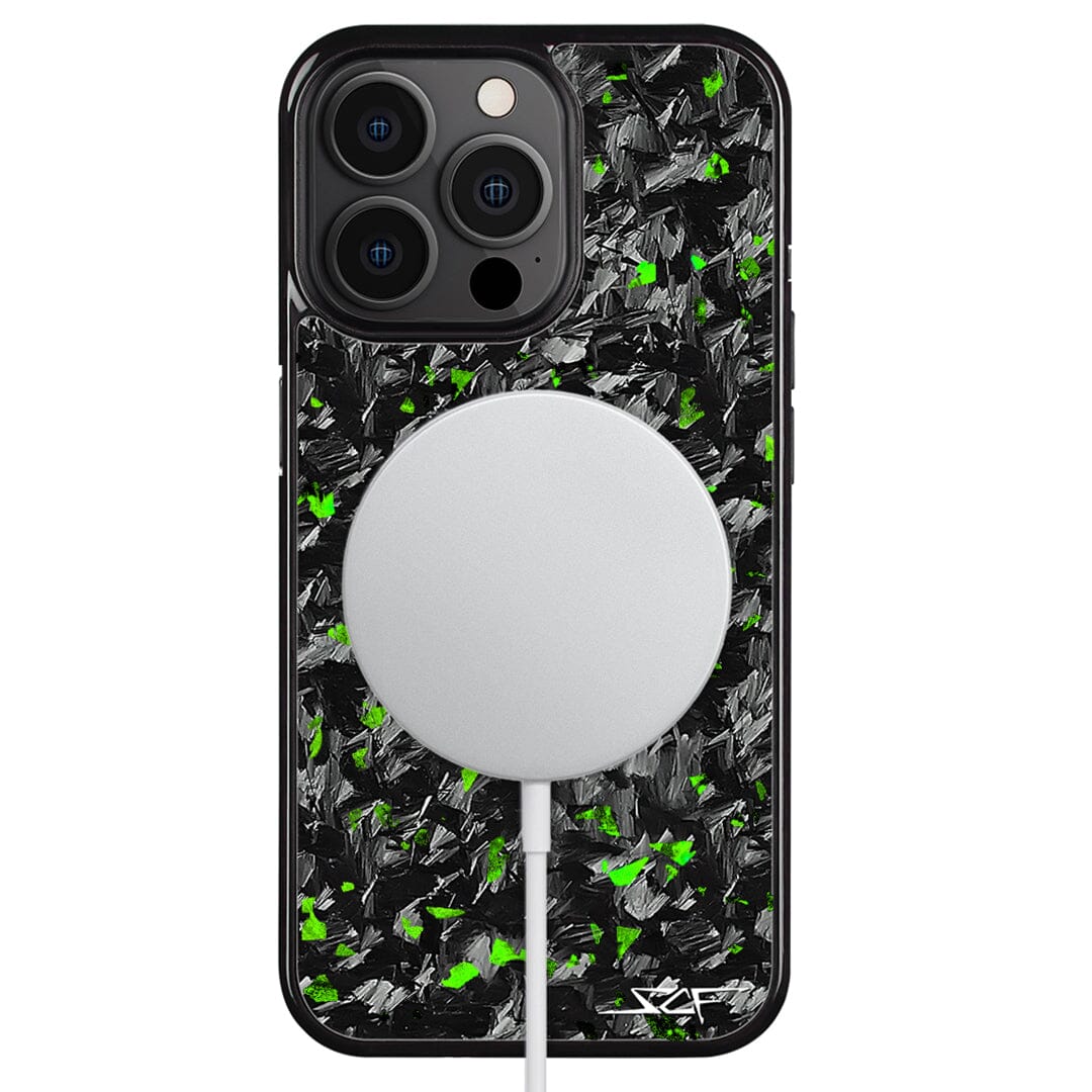 iPhone | Green Flake Forged Carbon Fiber Case | CLASSIC Series